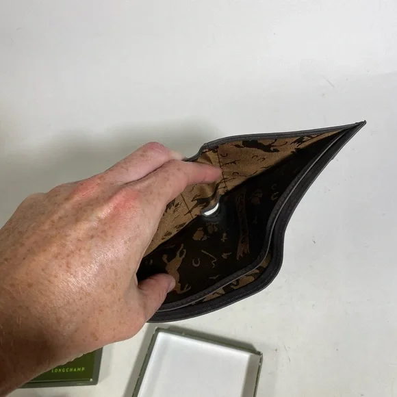 Men longchamp wallet grey